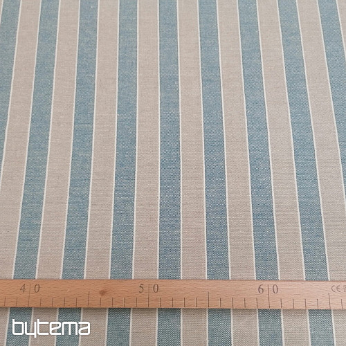 Tessuto decorativo strisce Trebol - blu 2 cm 77