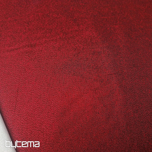 Tessuto per decorazioni natalizie Babbo Natale con lurex bordeaux