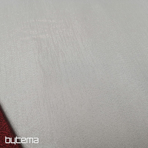 Tessuto decorativo natalizio Babbo Natale con lurex bianco-argento