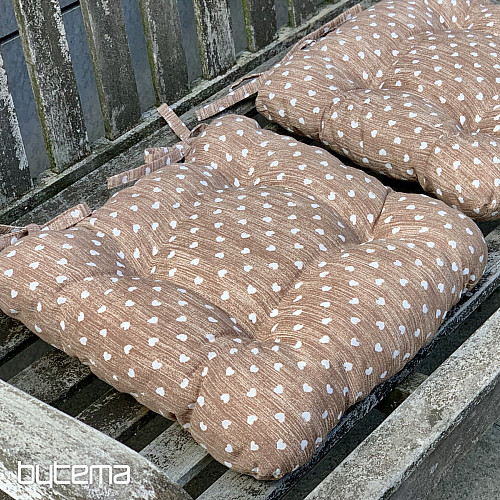 Cuscini per sedia HEART BROWN