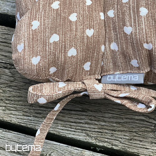 Cuscini per sedia HEART BROWN