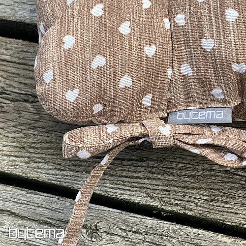 Cuscini per sedia HEART BROWN