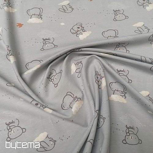 Koala in maglia di cotone su una nuvola