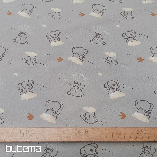 Koala in maglia di cotone su una nuvola