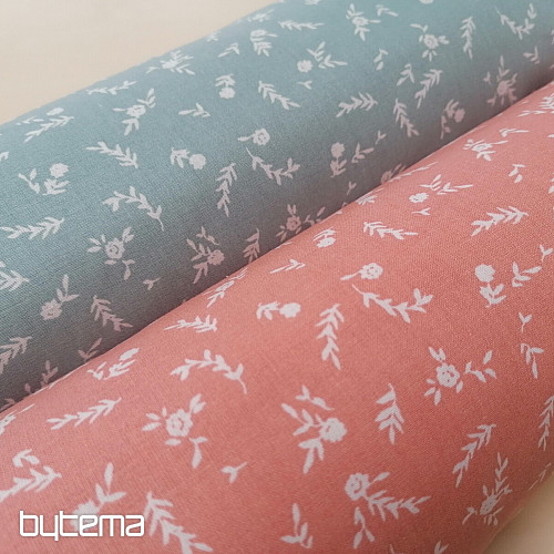 Tessuto di cotone FIORI DI MENTA