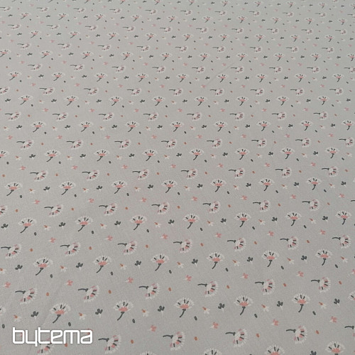 Tessuto di cotone Treccia grigia