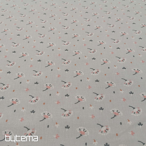 Tessuto di cotone Treccia grigia