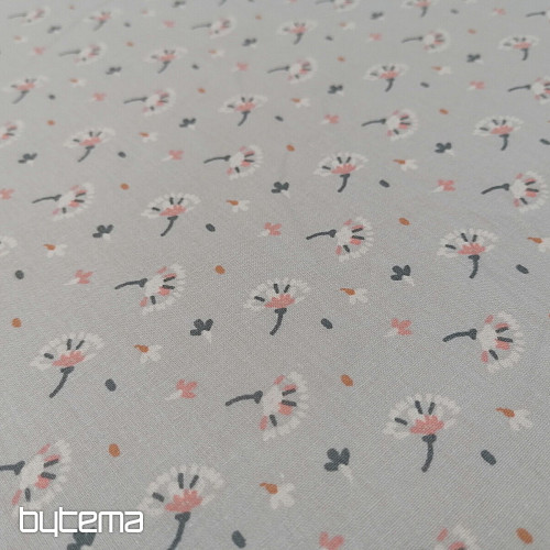 Tessuto di cotone Treccia grigia