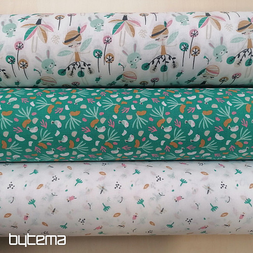 Tessuto di cotone Jeiade bianco