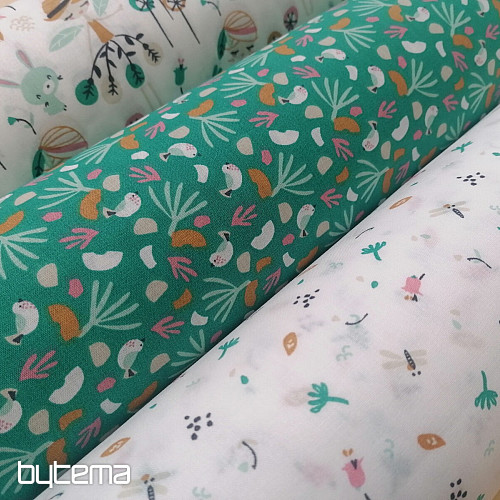 Tessuto di cotone Jeiade bianco