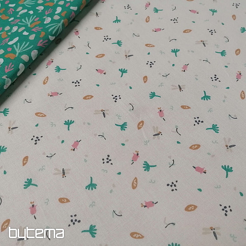 Tessuto di cotone Jeiade bianco