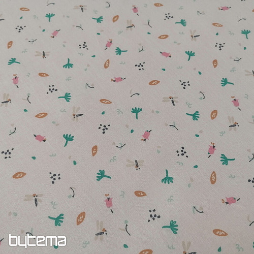 Tessuto di cotone Jeiade bianco