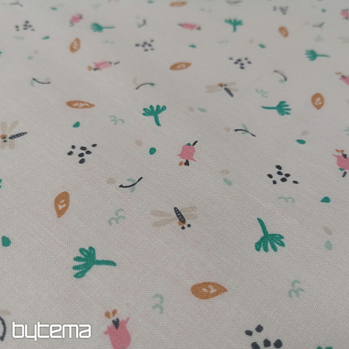 Tessuto di cotone Jeiade bianco