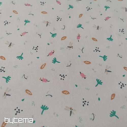 Tessuto di cotone Jeiade bianco