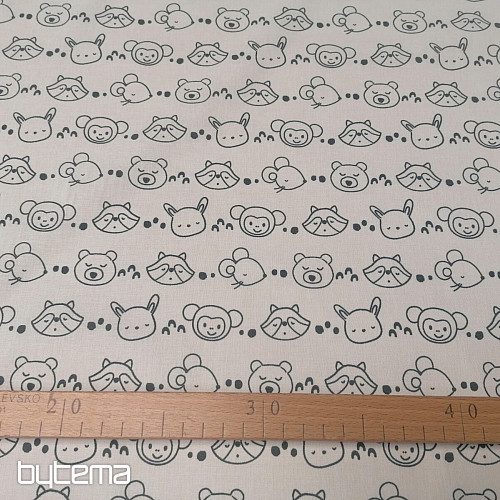 Tessuto per dipingere - animali