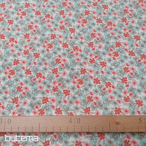 Tessuto di cotone Fiori lilla