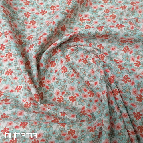 Tessuto di cotone Fiori lilla