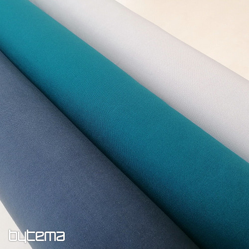 Tessuto di cotone UNI turchese cotone scuro 220g