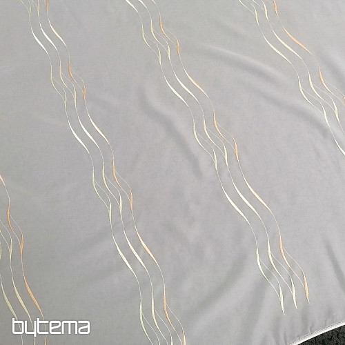 Tenda finita Gerster Stripes arancione-verde 310x175 cm