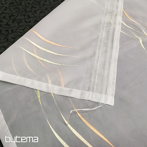 Tenda finita Gerster Stripes arancione-verde 310x175 cm