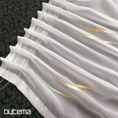 Tenda finita Gerster Stripes arancione-verde 310x175 cm