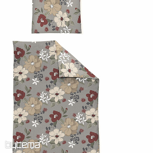 Biancheria da letto di lusso in flanella IRISETTE 8408-60 Maren rosso
