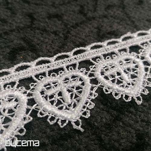 Laccio 5191/01 - Cuore bianco cm 3