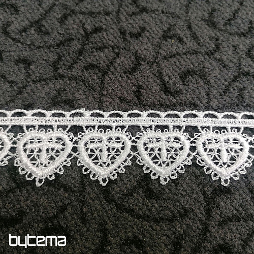 Laccio 5191/01 - Cuore bianco cm 3