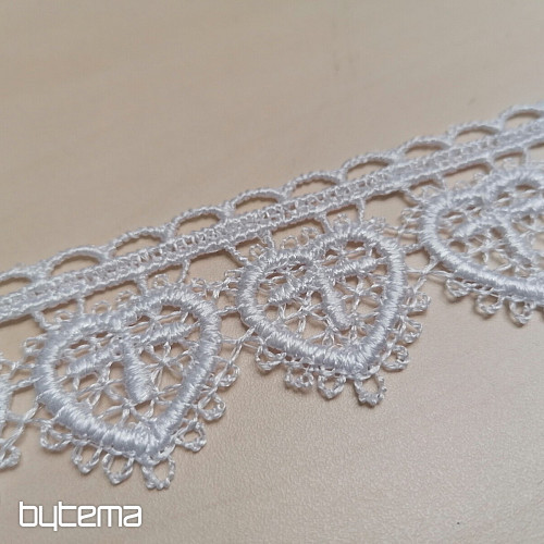 Laccio 5191/01 - Cuore bianco cm 3