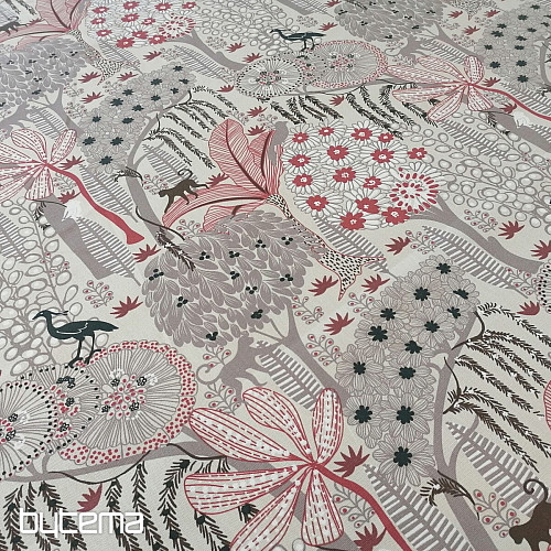 Tessuto di cotone JUNGLE beige