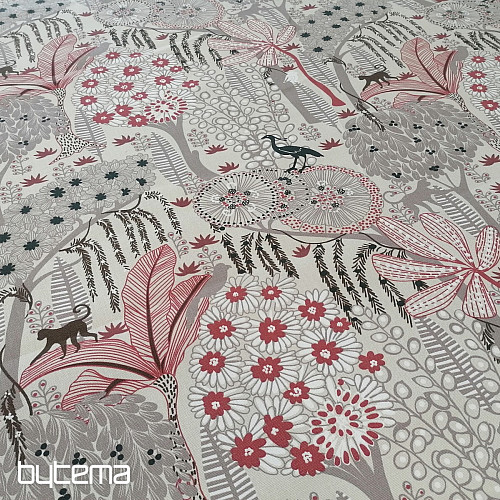 Tessuto di cotone JUNGLE beige