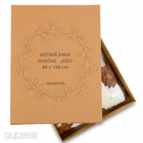 Coperta per bambini PECORA in confezione regalo - RICCIO