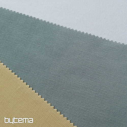 Tessuto di cotone Velluto a coste sottile - verde/grigio
