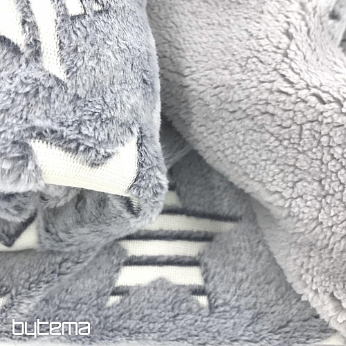 Coperta per bambini SHINY grigia con agnello
