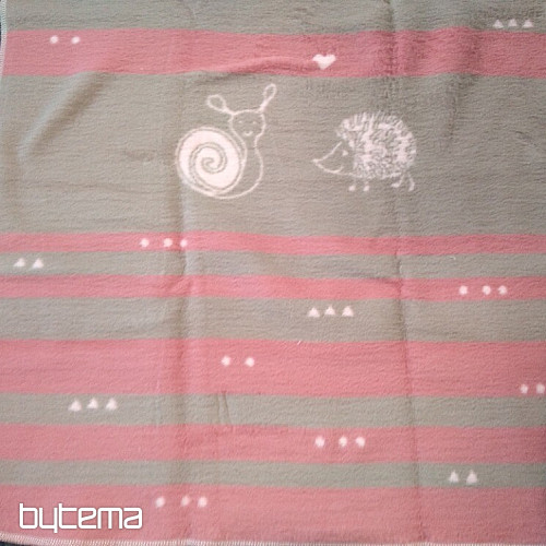 Coperta per bambini MAJA 1657/10 rosa 75x100