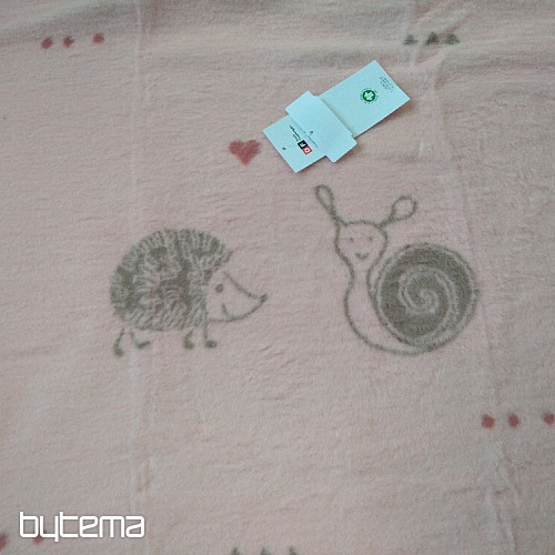 Coperta per bambini MAJA 1657/10 rosa 75x100