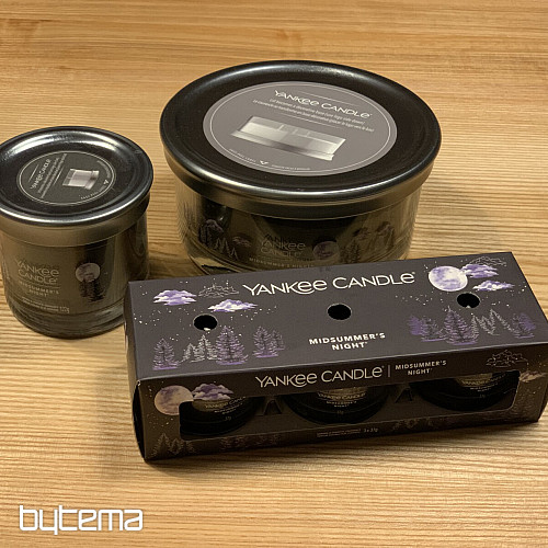 candela YANKEE CANDLE fragranza NOTTE DI MEZZA ESTATE SET 3 pezzi