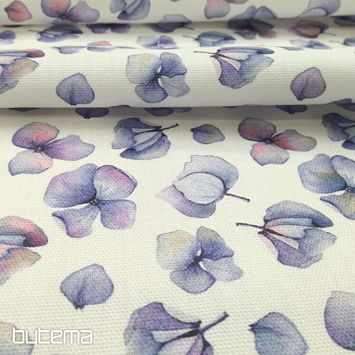 Tessuto decorativo Fiori viola
