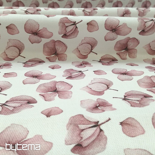 Tessuto decorativo MONTANA FIORI ROSA ANTICO