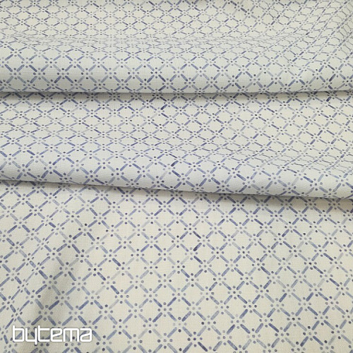 Tessuto decorativo Grid blu