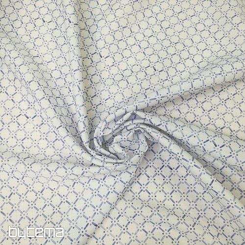 Tessuto decorativo Grid blu