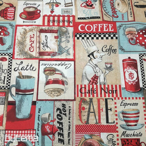 Tessuto decorativo COFFEE TIME