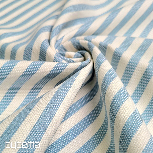 Tessuto decorativo LEO CELESTE riga blu