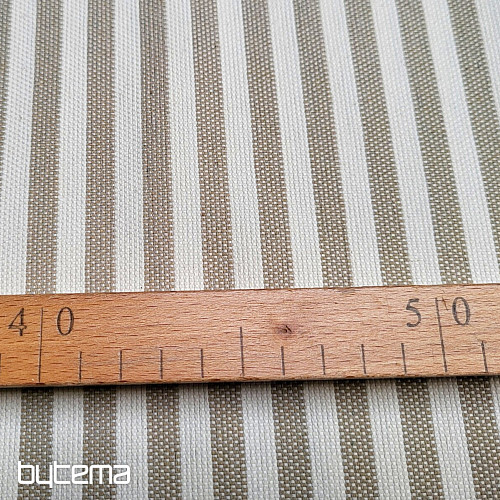 Tessuto decorativo LEO BEIG strisce beige