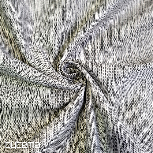 Tessuto decorativo VIRGO GRIS con riflessi bianchi e neri