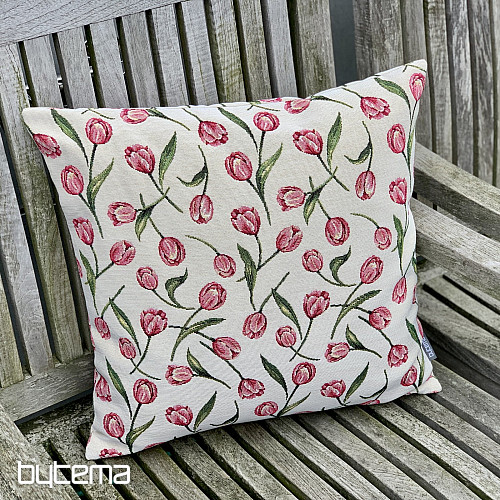 Fodera per cuscino con arazzo TULIPANS II