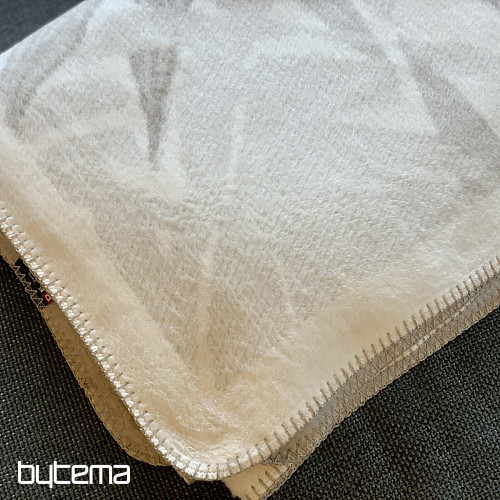 Coperta in cotone BAMBOO foglie beige 2218/80