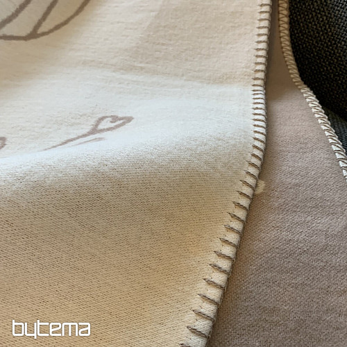 Coperta in cotone DF JADE avorio 150x200 cm