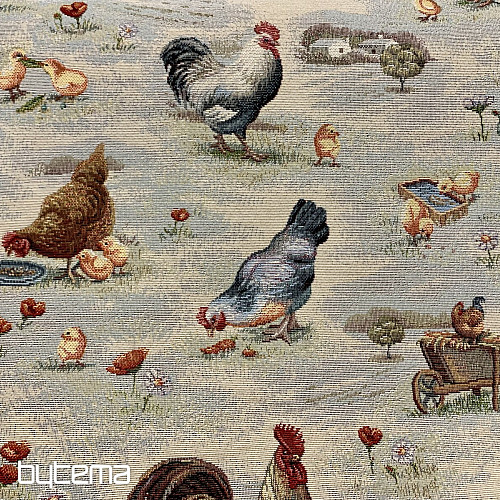 Tessuto per arazzo BACKYARD HEN