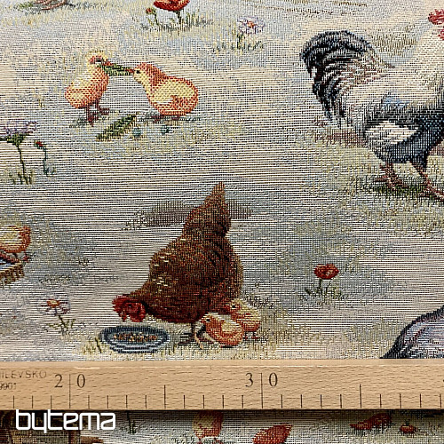 Tessuto per arazzo BACKYARD HEN